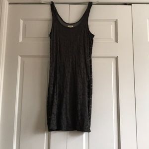 Aerie gray lace dress